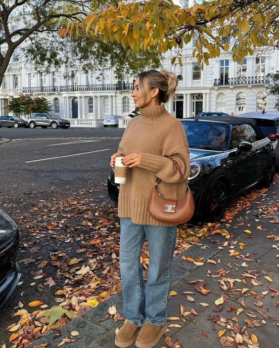 fall outfit with uggs